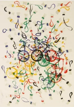 Litografía Arman - Composition