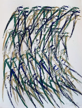 Litografía Arman - Dinosaurus' Fangs