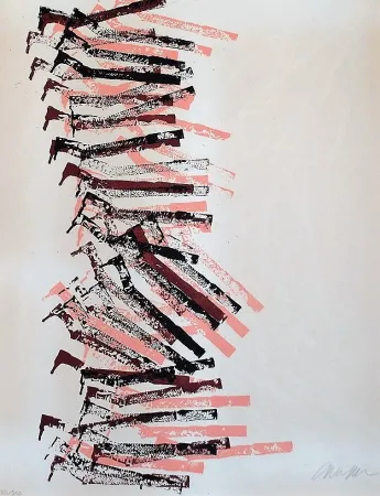 Litografía Arman - Drill's Fall