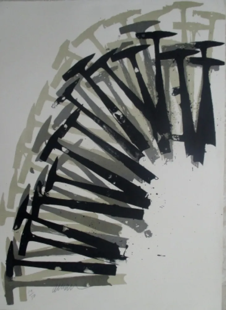 Litografía Arman - Hammers