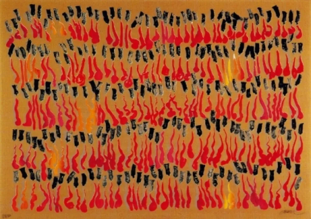 Múltiple Arman - Inclusion tubes de gouache