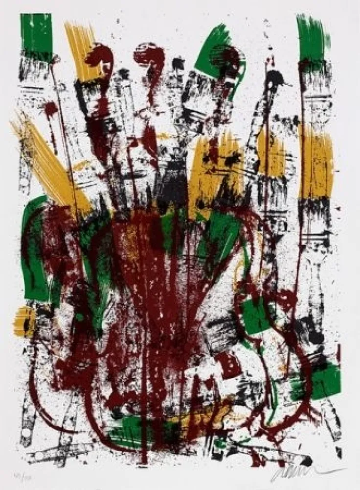 Serigrafía Arman - Melodie brossée 1