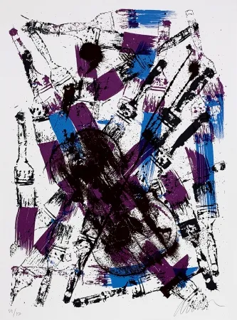 Serigrafía Arman - Melodie brossée II.