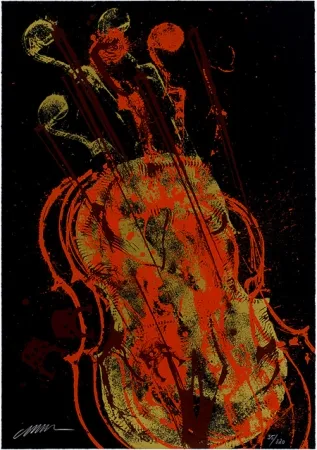 Serigrafía Arman - Melody for Strings 1