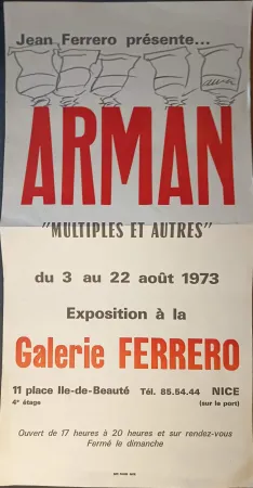 Cartel Arman - '' Multiples et Autres ''