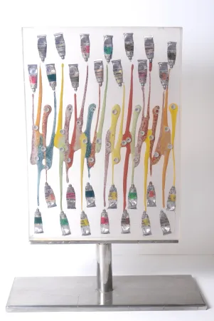 Sin Técnico Arman - Paint Tubes, circa 1967 - Hand-signed