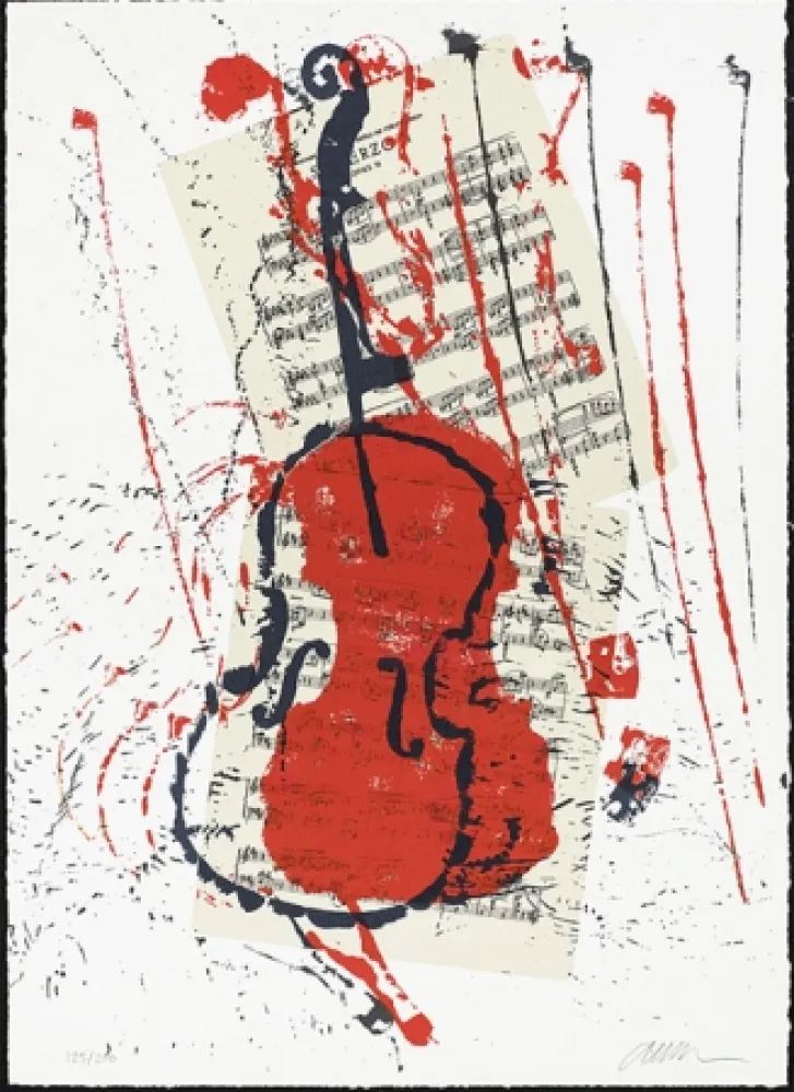 Serigrafía Arman - Scherzo opus 31