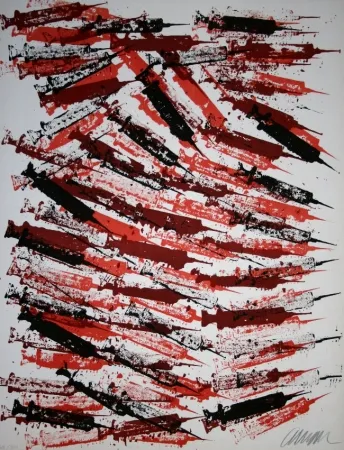 Litografía Arman - Seringues