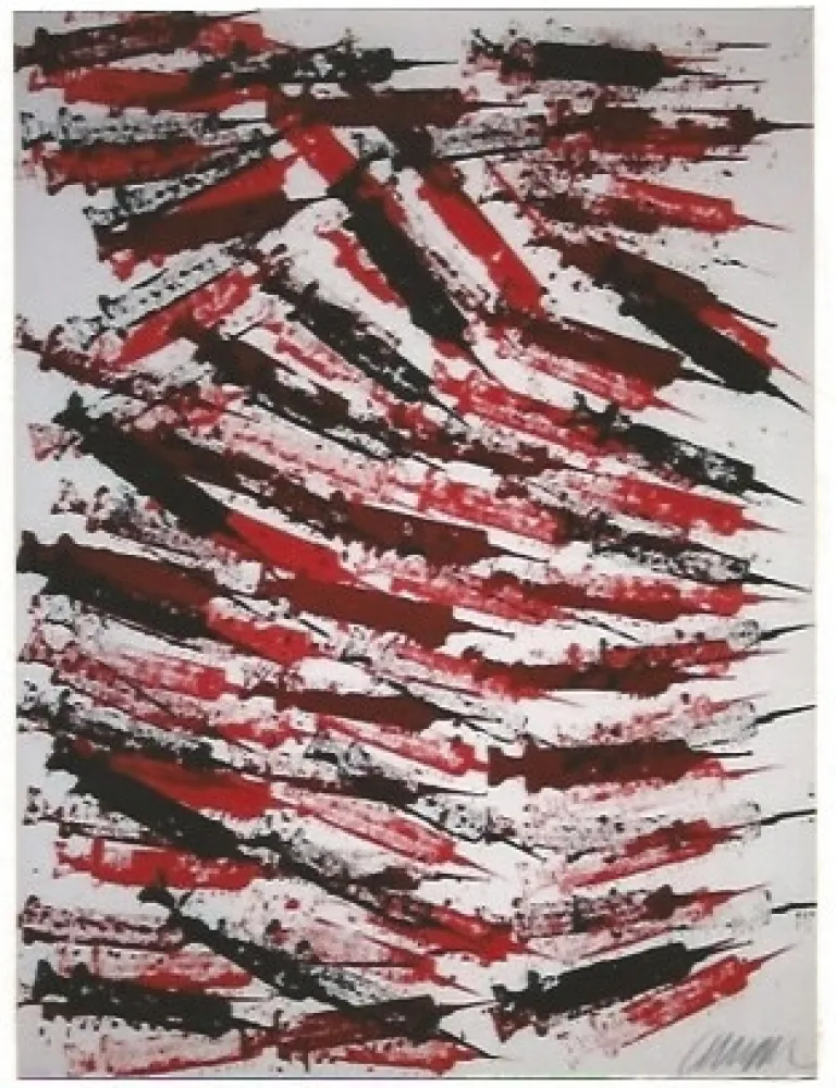 Litografía Arman - Seringues