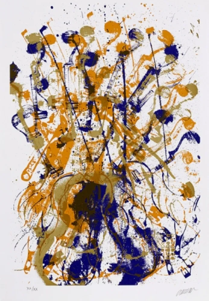 Serigrafía Arman - Trio à cordes I