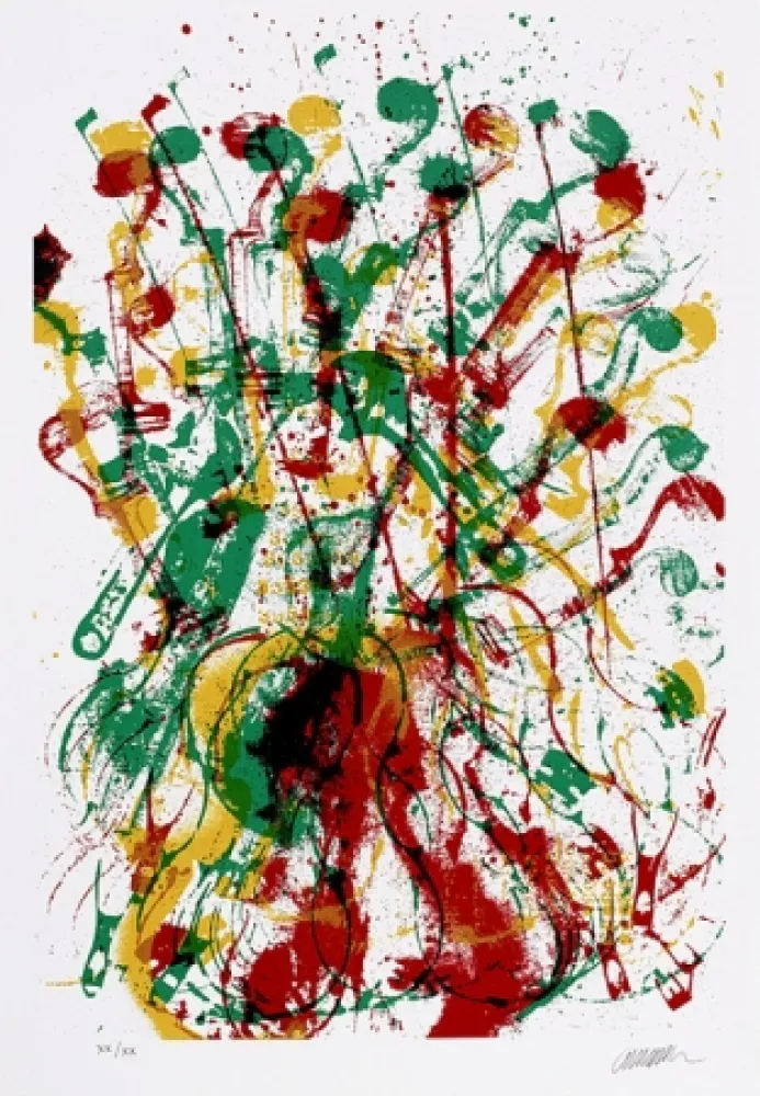 Serigrafía Arman - Trio à cordes III