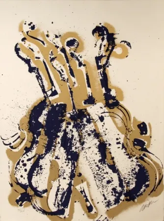 Serigrafía Arman - Yves Klein's Violins