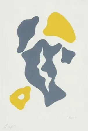 Litografía Arp - Ceuillette