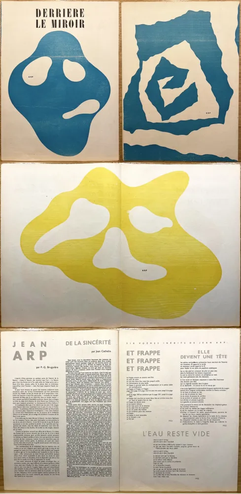 Libro Ilustrado Arp - Derrière le Miroir n° 33. ARP. Novembre 1950.