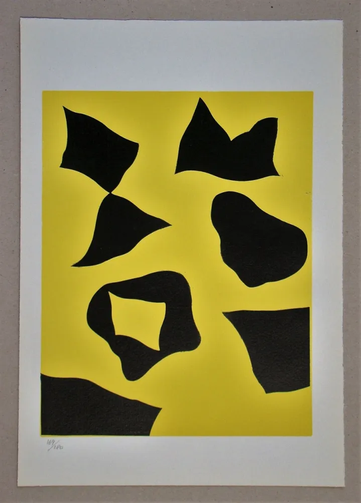 Grabado En Madera Arp - Es schneit nach oben