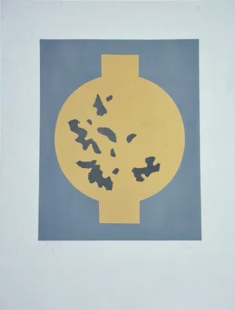 Litografía Arp - Formes symétriques aux flocons du hasard 