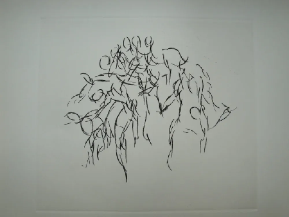 Grabado Arp - I, RUE GABRIELLE. 