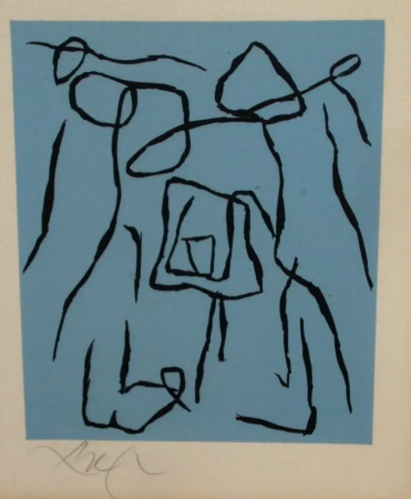 Grabado En Madera Arp - Le rideau