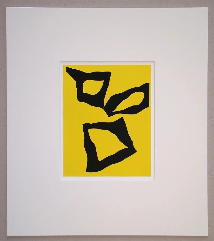 Serigrafía Arp - Placé selon les lois du hasard - 1951