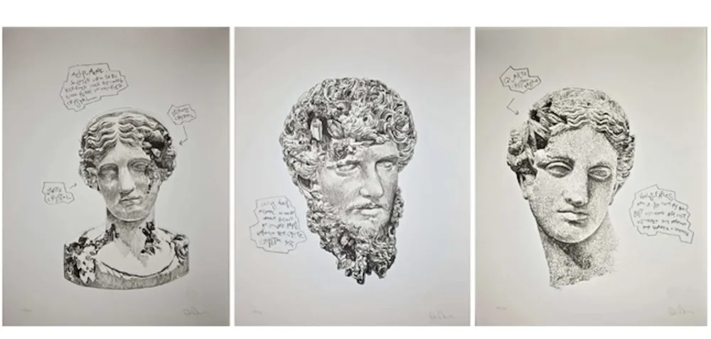 Serigrafía Arsham - Eroded Classical Prints