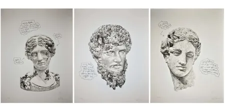 Serigrafía Arsham - Eroded Classical Prints