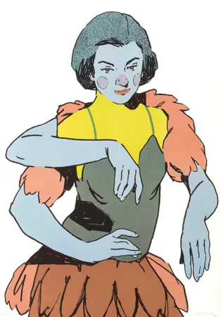 Litografía Aryz - El festejo-2