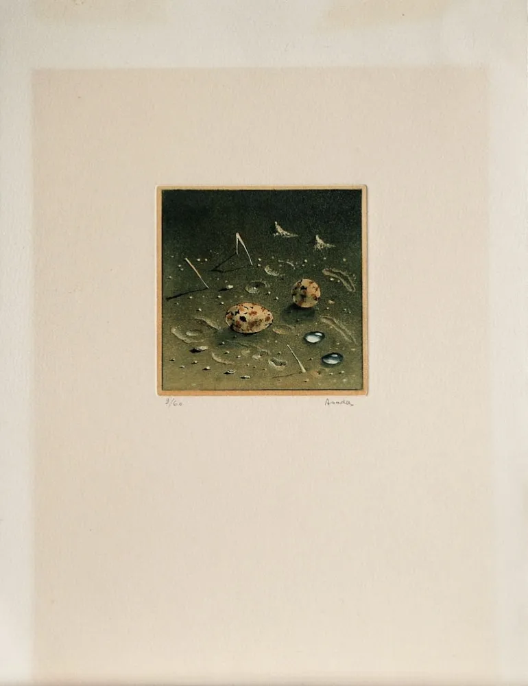 Aguatinta Asada - Composition, ca.