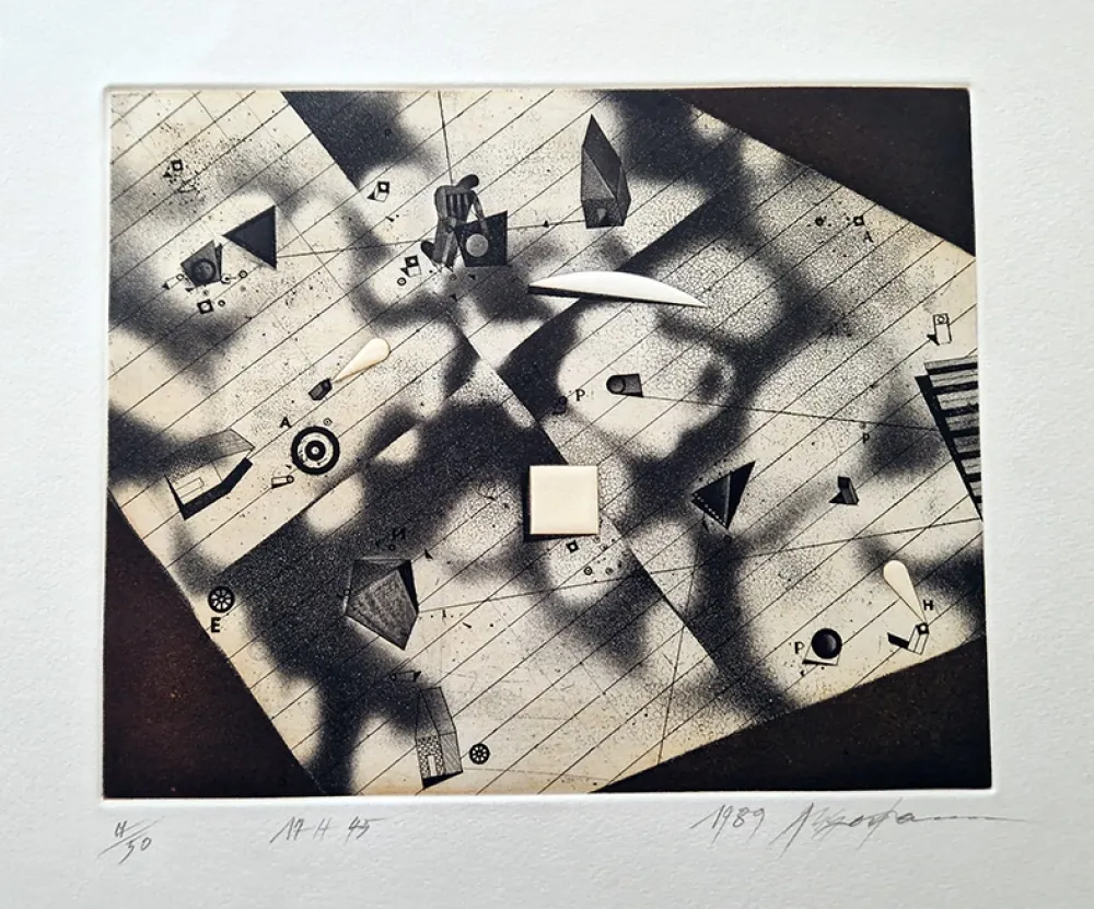 Aguafuerte Y Aguatinta Assadour - 17 H 45