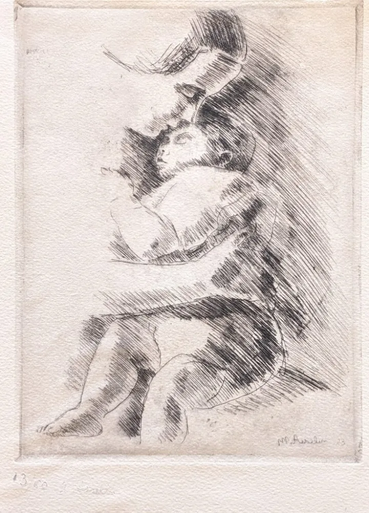 Grabado Asselin - Maternité