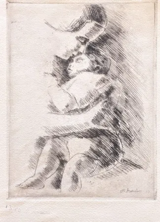 Grabado Asselin - Maternité