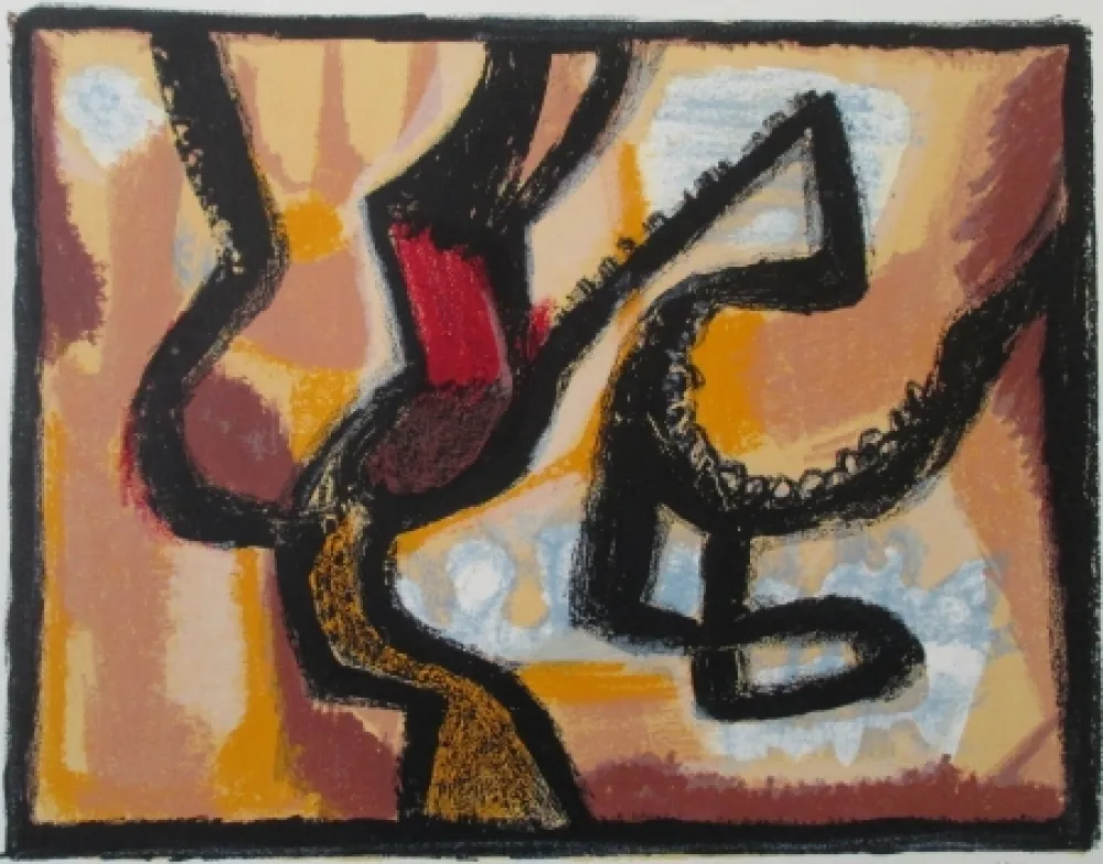 Litografía Atlan - Affiche avant lettre, signed