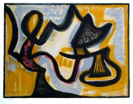 Litografía Atlan - Le Simoun