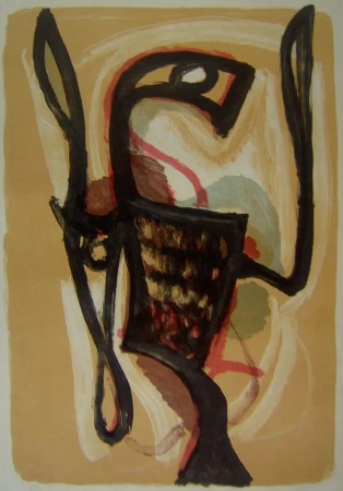 Litografía Atlan - Oiseau de Lune