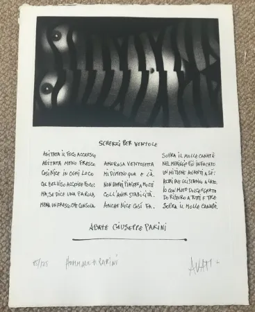 Grabado Avati - Hommage a Parini