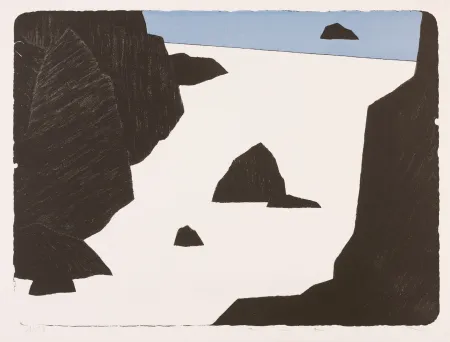 Litografía Avril - Bretagne - Bleu