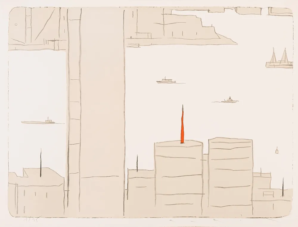 Litografía Avril - HK - Morning