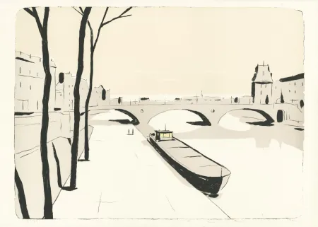 Litografía Avril - L'Aube