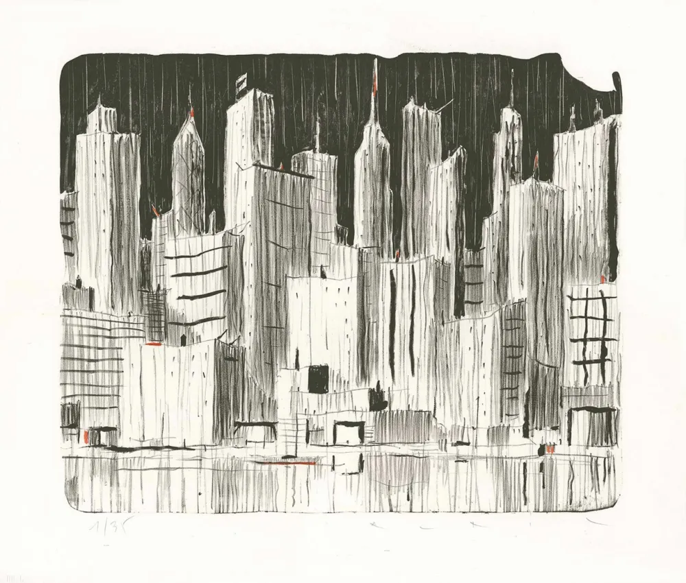 Litografía Avril - Rainy Day