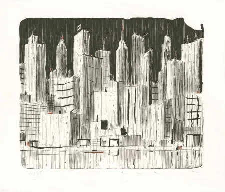 Litografía Avril - Rainy Day