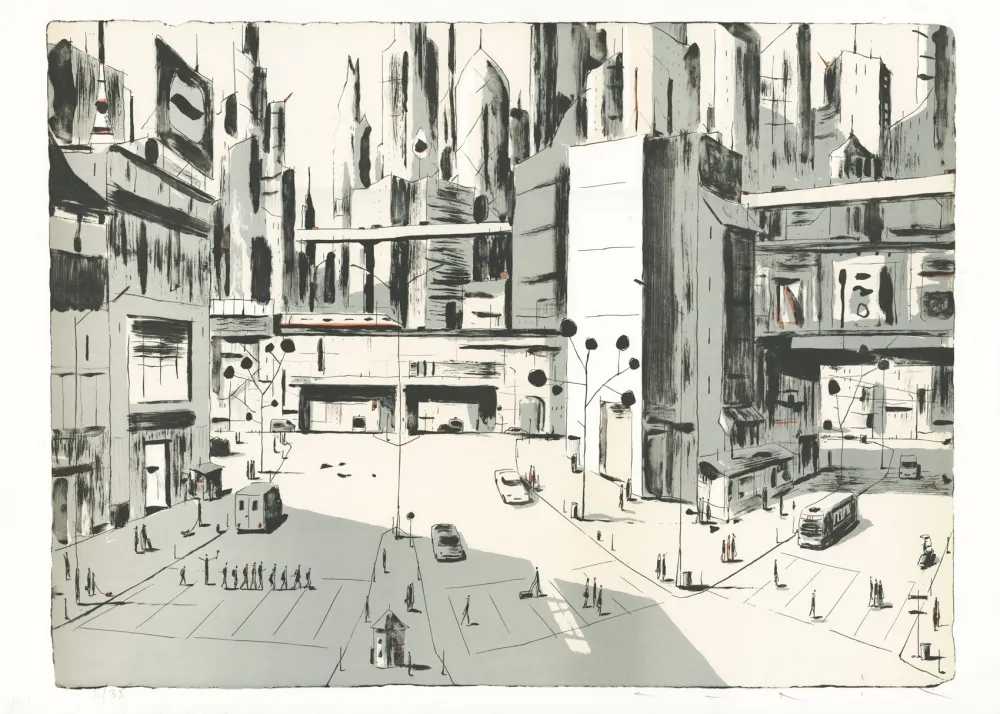 Litografía Avril - Tokyo