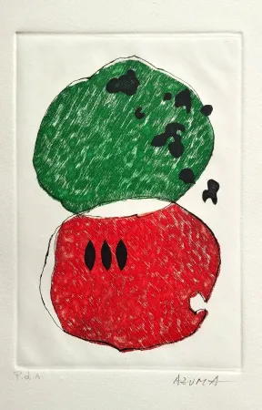 Aguafuerte Y Aguatinta Azuma - Il fiore della poesia orientale