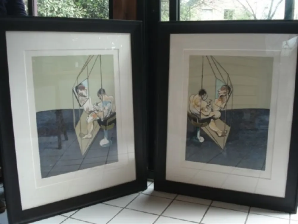 Litografía Bacon - 3 studies of the male back