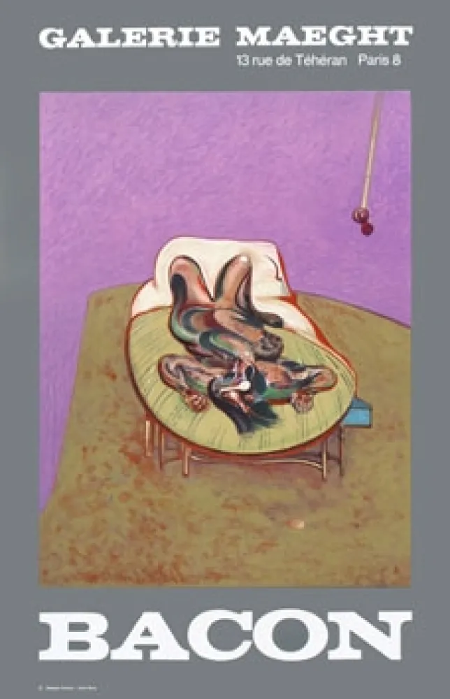 Cartel Bacon - Affiche en lithographie