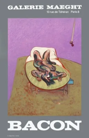 Cartel Bacon - Affiche en lithographie