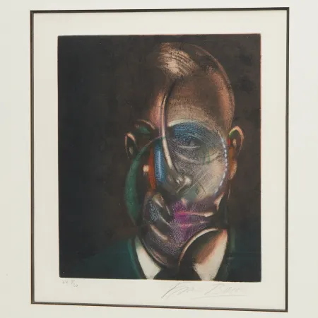 Grabado Bacon - Portrait of Michel Leiris 