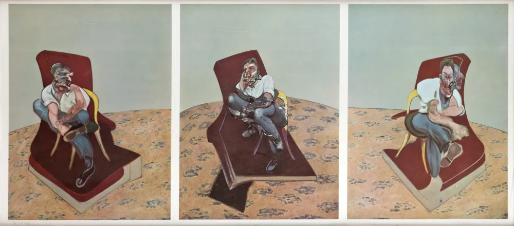 Litografía Bacon - Portrait von Lucien Freud 