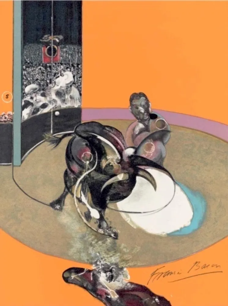 Litografía Bacon -  Study for bullfight, n° 1 