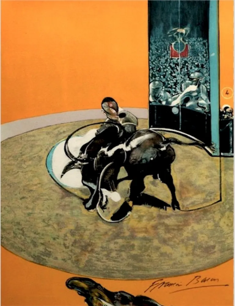 Litografía Bacon - Study for bullfight, n° 2