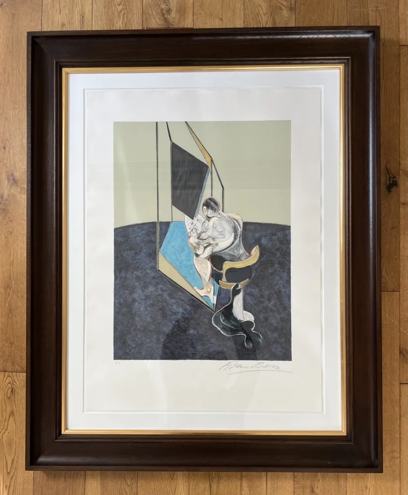 Sin Técnico Bacon - Three Studies of Male Back (One Work - Central panel of the triptych) 