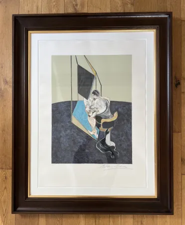 Sin Técnico Bacon - Three Studies of Male Back (One Work - Central panel of the triptych) 